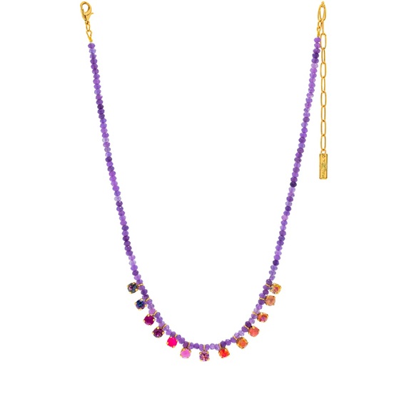 TOVA Peggy Necklace in Purple - Picture 3 of 3